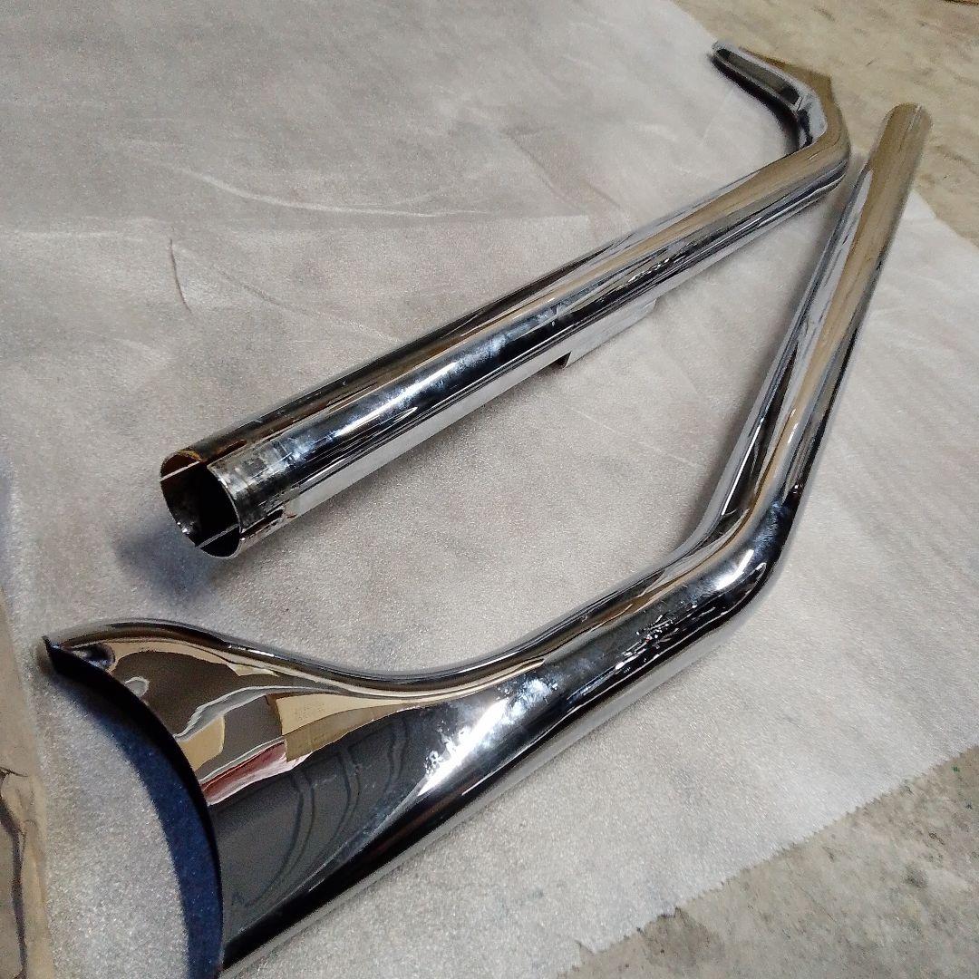 ハーレー　エボ　FLSTS　フィッシュテール　マフラー