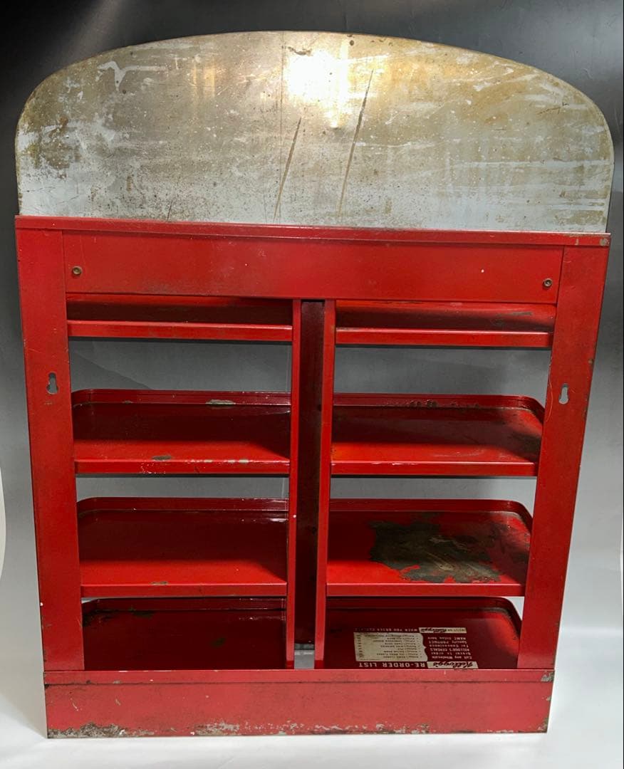 #142 60年代　ケロッグ　ストアディスプレイ　シェルフ メタルラック