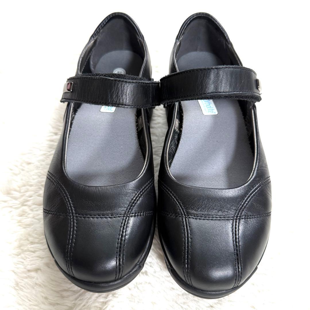 【美品】JOYA ジョーヤ メリージェーン コンフォートシューズ 黒 24.5