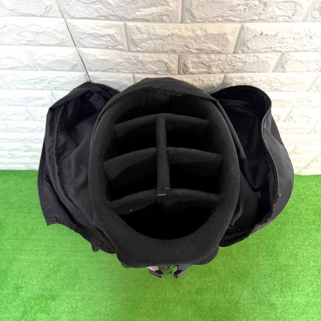 パーリーゲイツ　スタンド式　キャディーバッグ　黒　超軽量　収納多数　すぐ使える