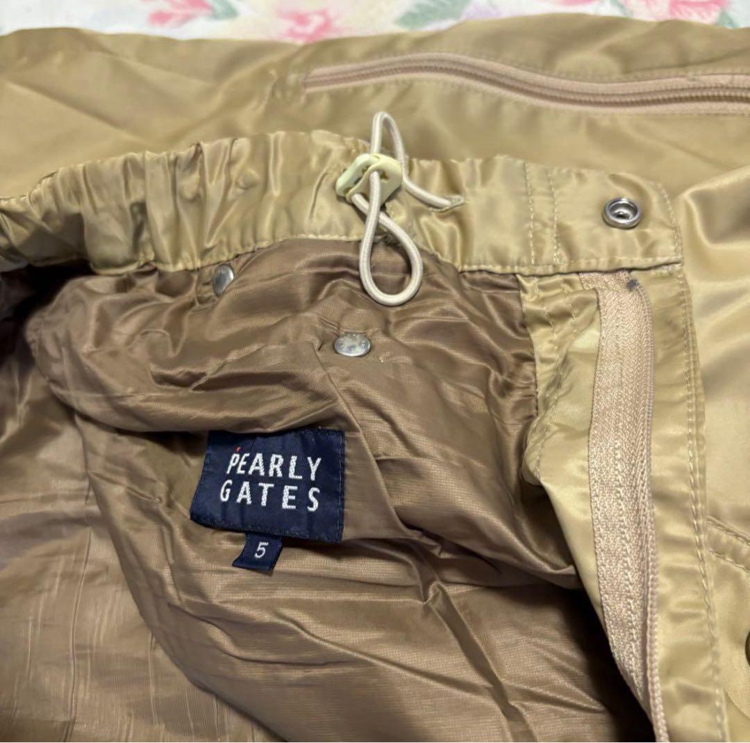 美品W80-84cmPEARLYGATES秋冬ウエスト伸縮7P3D撥水防風パンツ