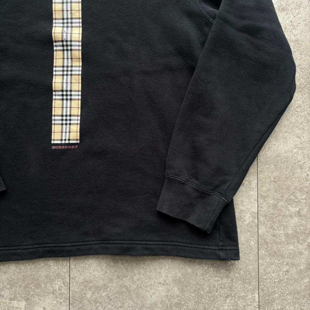 Burberry London 長袖　トレーナー　ノバチェック　ブラック