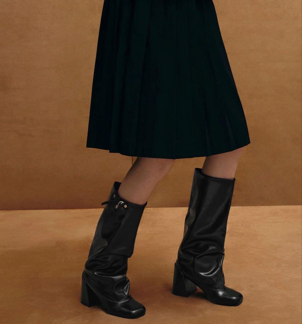 CHARLES & KEITHブロックヒールロングブーツ 36 23センチ