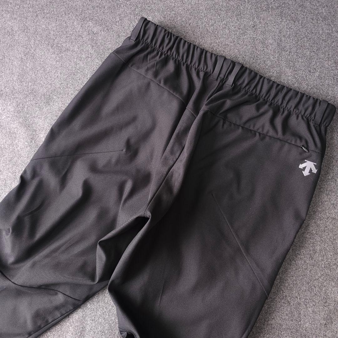 近年モデル デサントゴルフ ストレッチ素材ゴルフパンツ 黒 O LL大きいサイズ