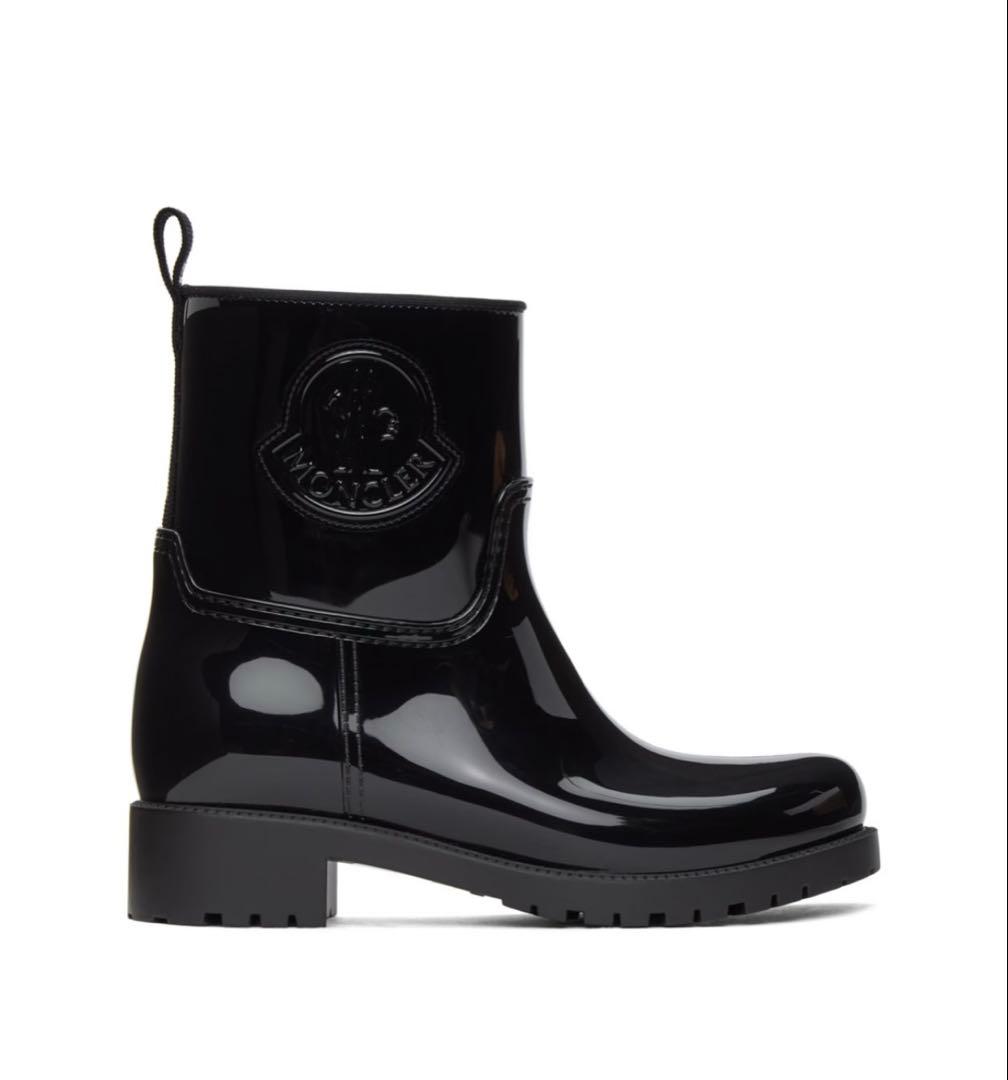 P*୧様 MONCLER ブラック ラバーシューズ