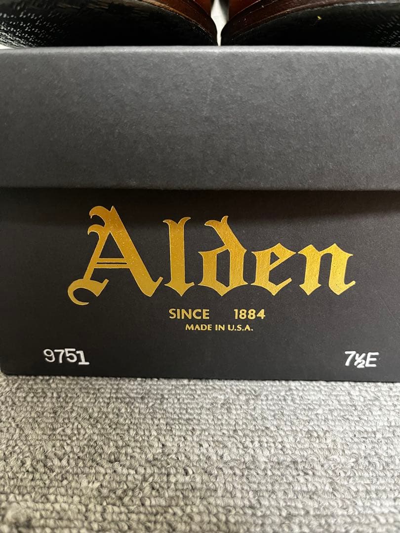 希少 ALDEN 5369 ミリタリーラスト 7ハーフ