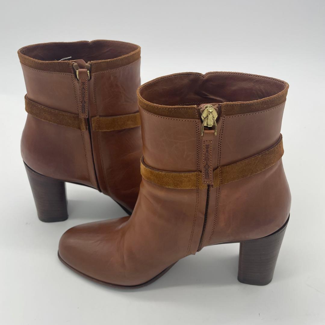 SARTORE ブーツ レザー スエード バックル ヒール 高級 サイドジップ