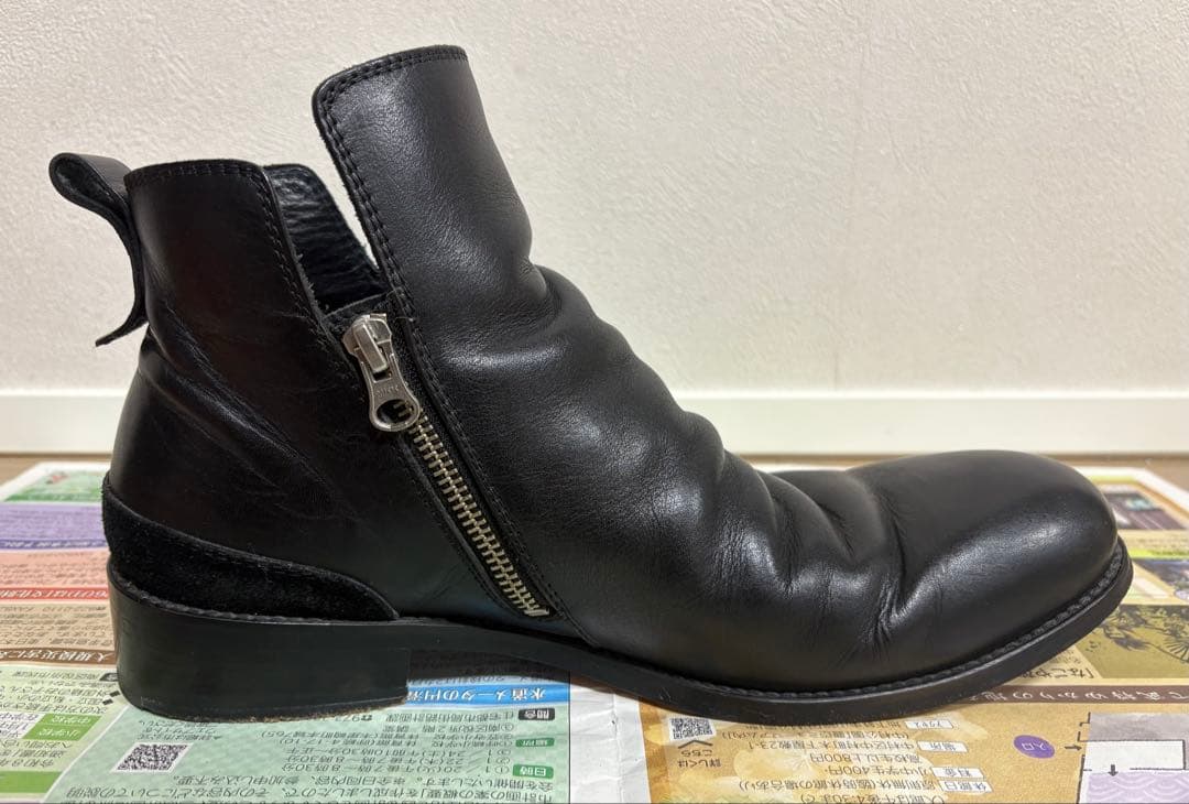 PADRONE 定価約4万円 サイズ42 サイドジップ ショートブーツ