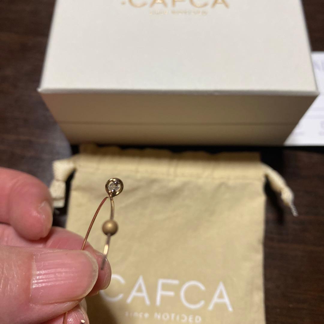 《新品未使用品》CAFCA アイサイト ゴールドフープダイヤピアス
