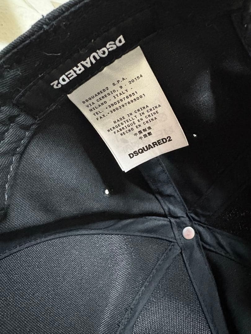 【新品未使用】DSQUARED2ディースクエアード ICON キャップ ブラック