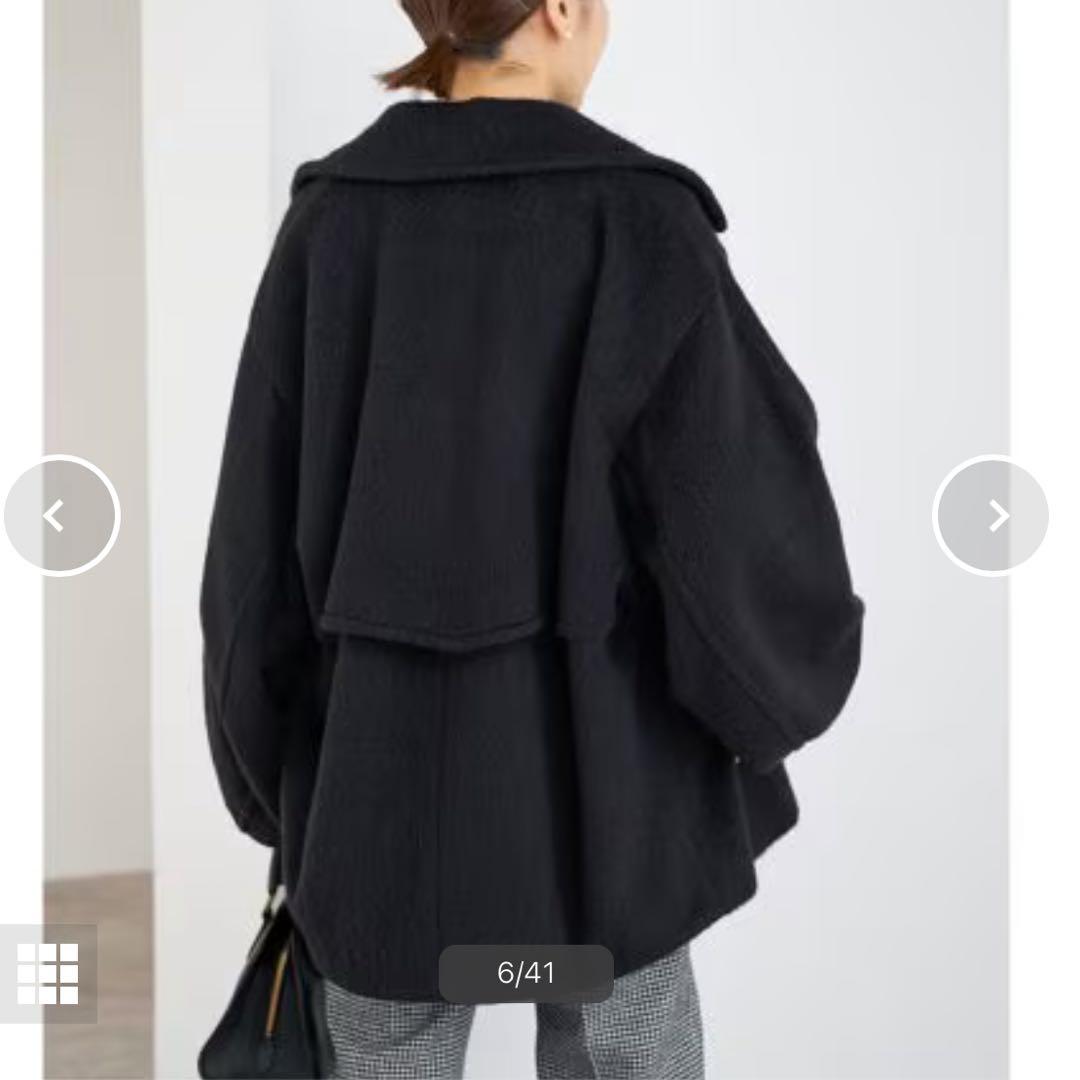 えん IENA イエナ モヘヤミックスシャギー ショートコート