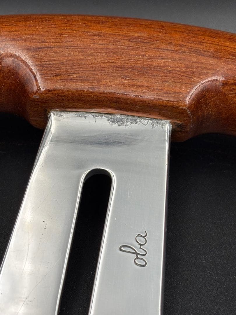 C026 OBA オバ　木製ステアリング　ハンドル　レア　ヴィンテージ 30cm