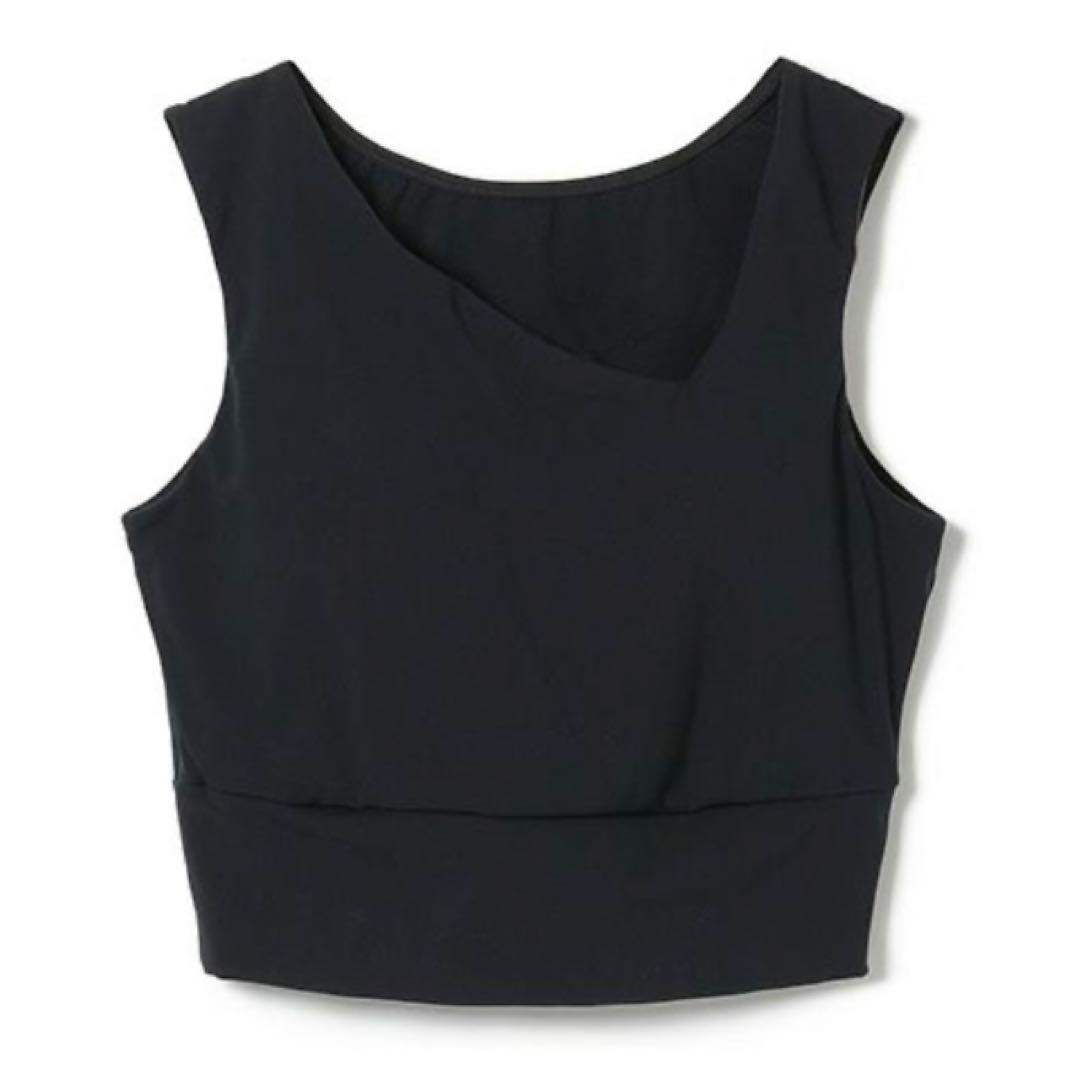 チャコット ハーフトップ S ヨガウェア カップ付き ブラトップ ダンス 黒