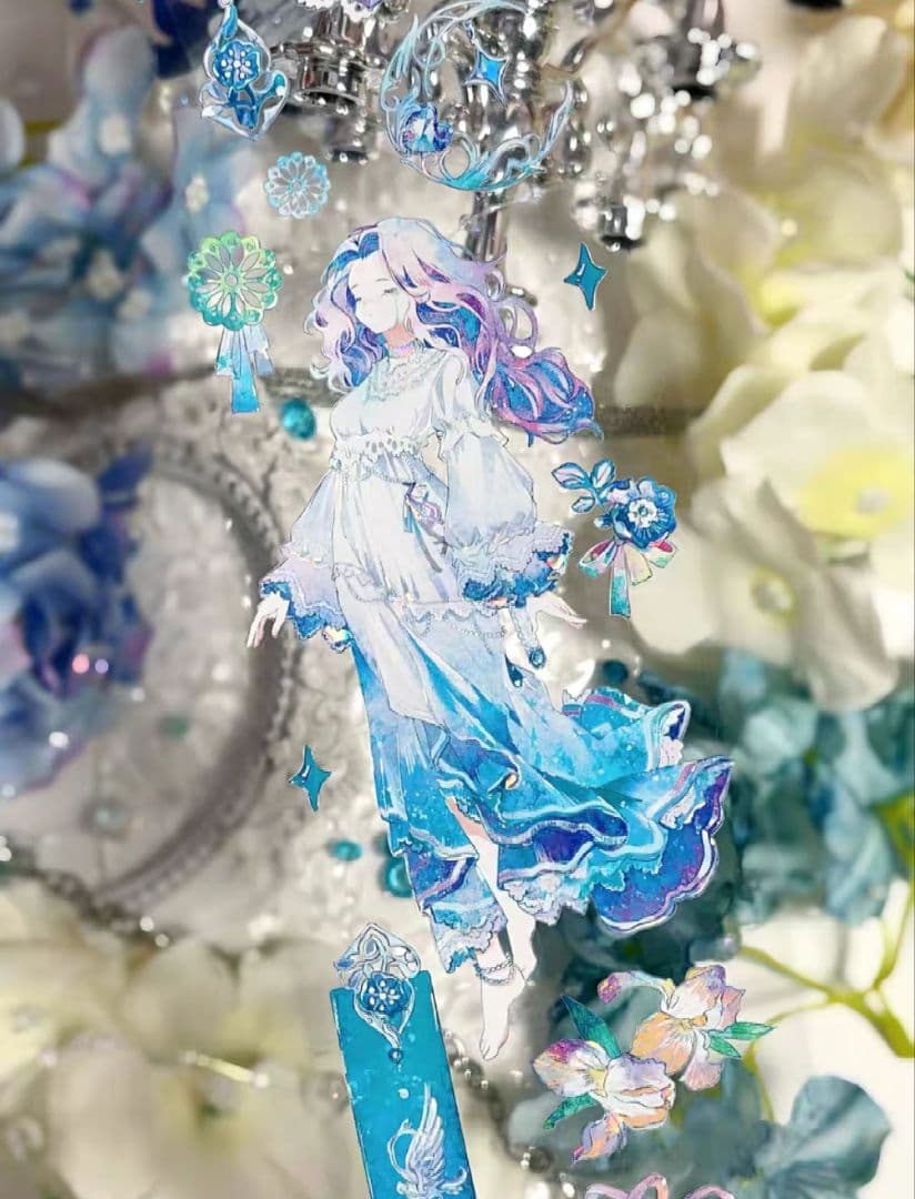 切売 790★ 海外 マスキングテープ マステ PET 装飾 人物 贝壳銀