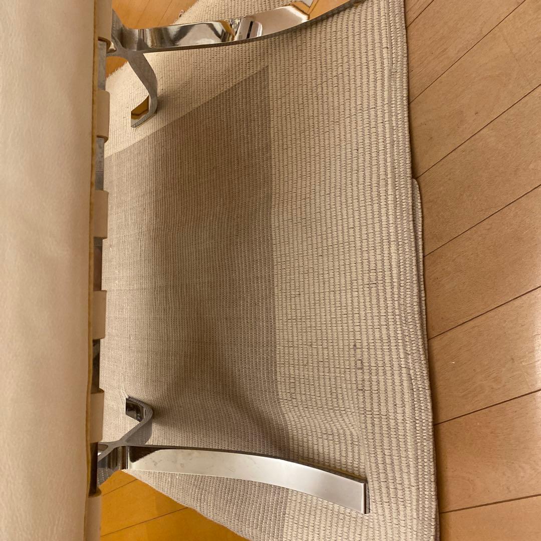 ◯バルセロナチェア リプロダクト ホワイト オットマン付き デザイナーズ 白