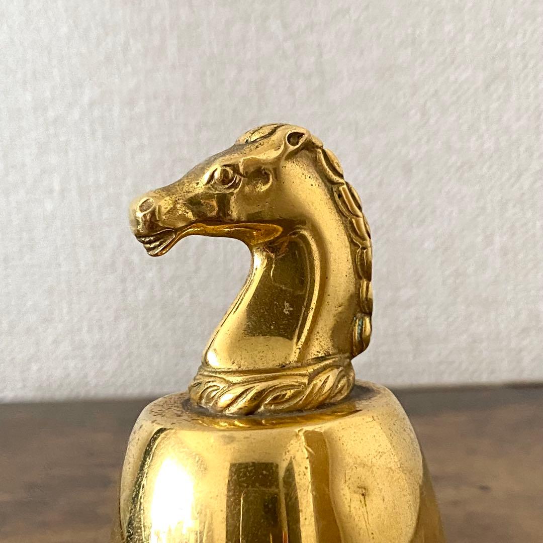 HERMS エルメス 真鍮 テーブルベル 馬モチーフ ヴィンテージ 卓上ベル