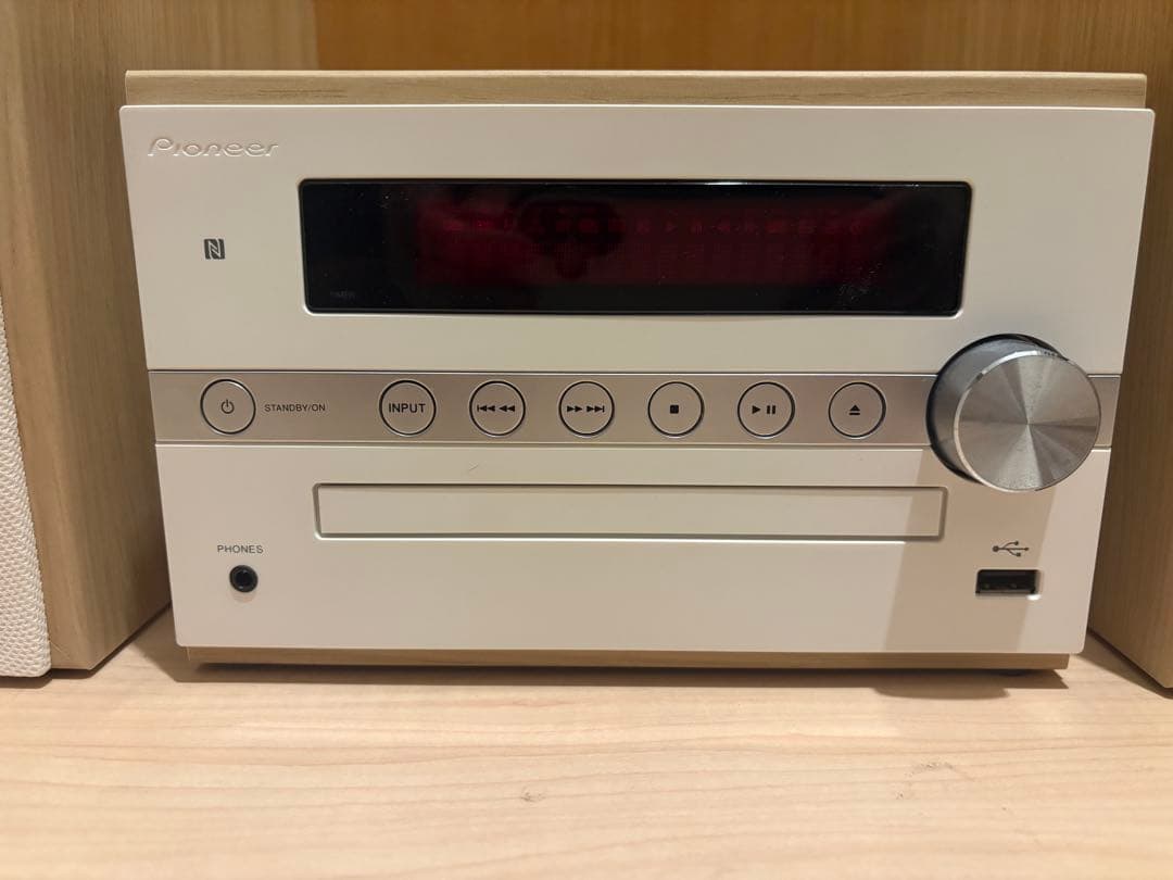 Pioneer X-CM56 ホワイト ミニコンポ リモコン付き パイオニア