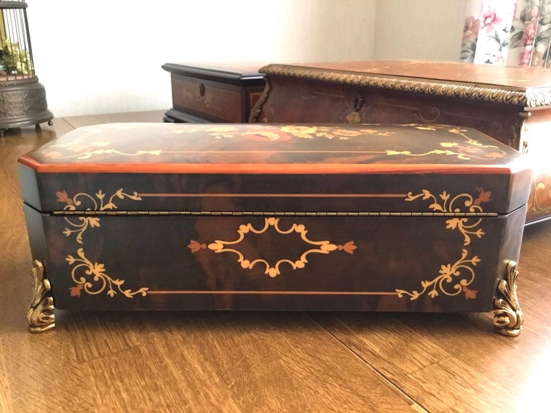 お値下げ！美品✨オルゴール療法【エルム】 リュージュ　カノン 72弁　象嵌