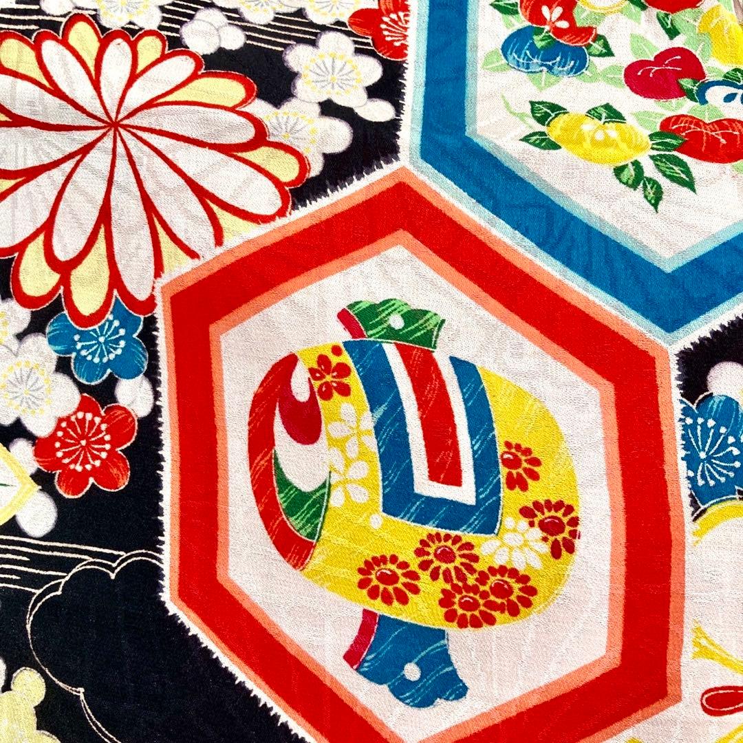 ★みのすけ★ジュニア 子供着物 大正ロマン アンティーク着物 NO330