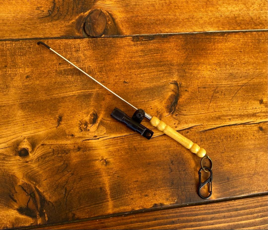 クワガタ採集セット　オリジナルロゴ入り掻き出し棒　デジタルノギス　採集ケース