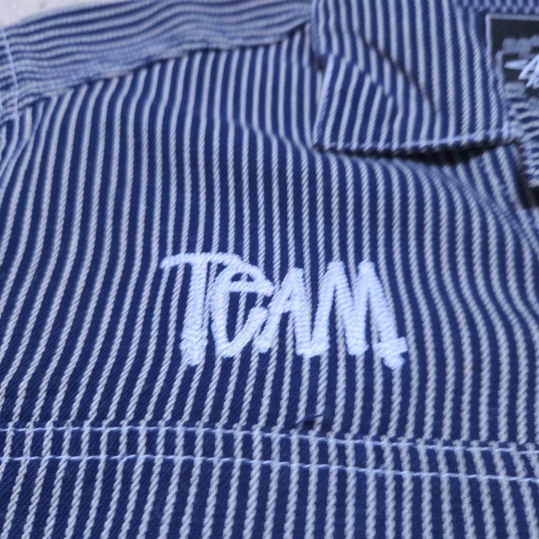 00s STUSSY ヒッコリーストライプオールインワン　ステューシーつなぎ