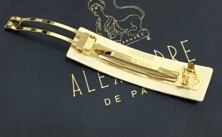 ALEXANDRE DE PARIS バレッタ　レオパード柄