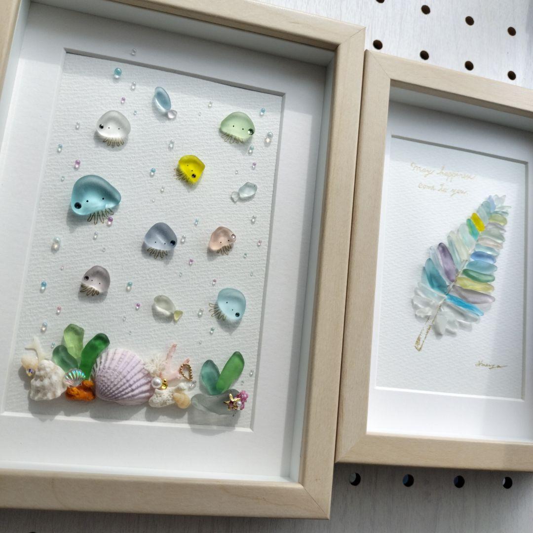 《クラゲリウム〜ジュエリーなJellyfish〜》シーグラスアート