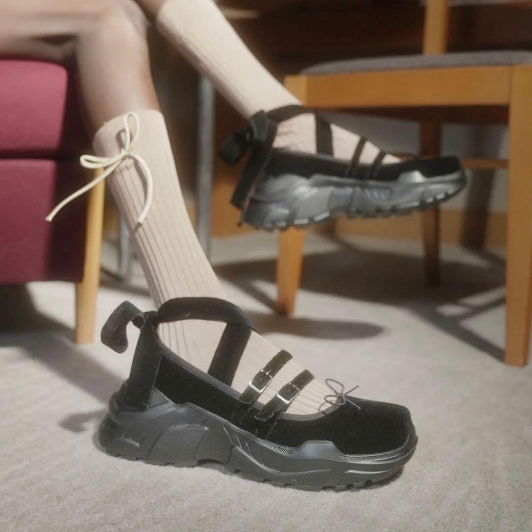 【美品】Giselle Black velvet×Black 36