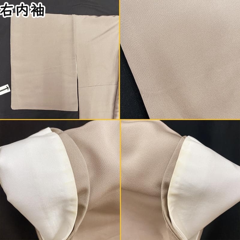 511mo3●色留袖 豪華総刺繍 向かい鳳凰 有職文様 金銀糸 三つ紋 比翼付●