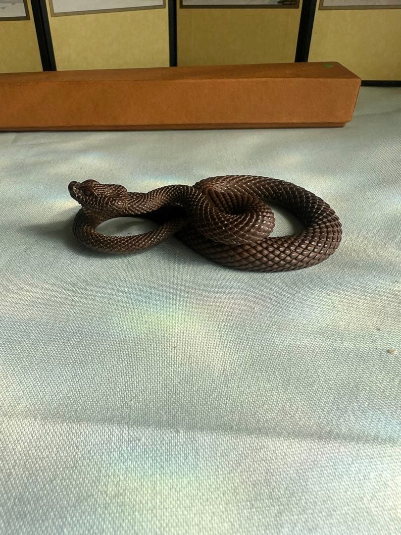 銅製 蛇 置物 107.5g