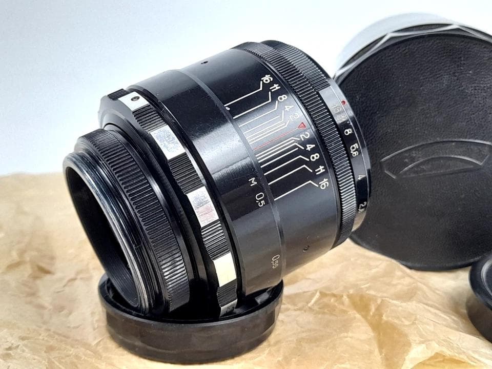 14【希少Helios 初期型ゼブラ　分解整備済みヘリオス44-2 ぐるぐるボケ