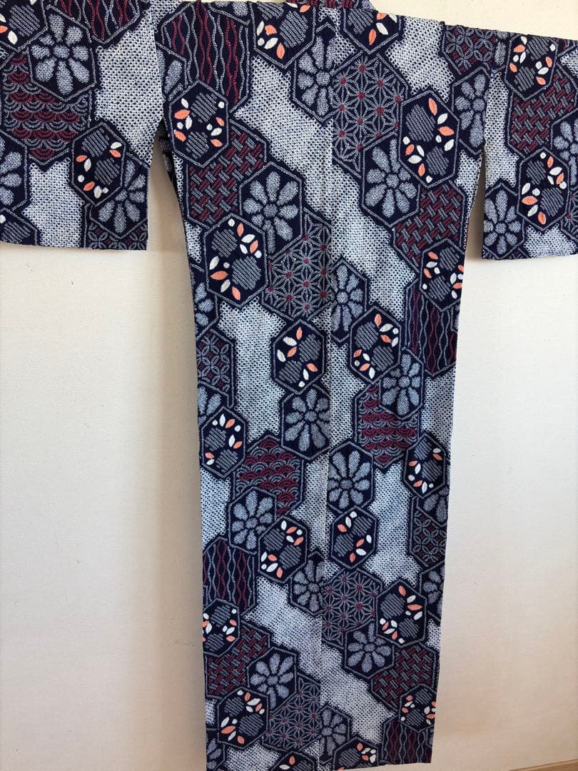 有松絞り　浴衣　身丈159㎝