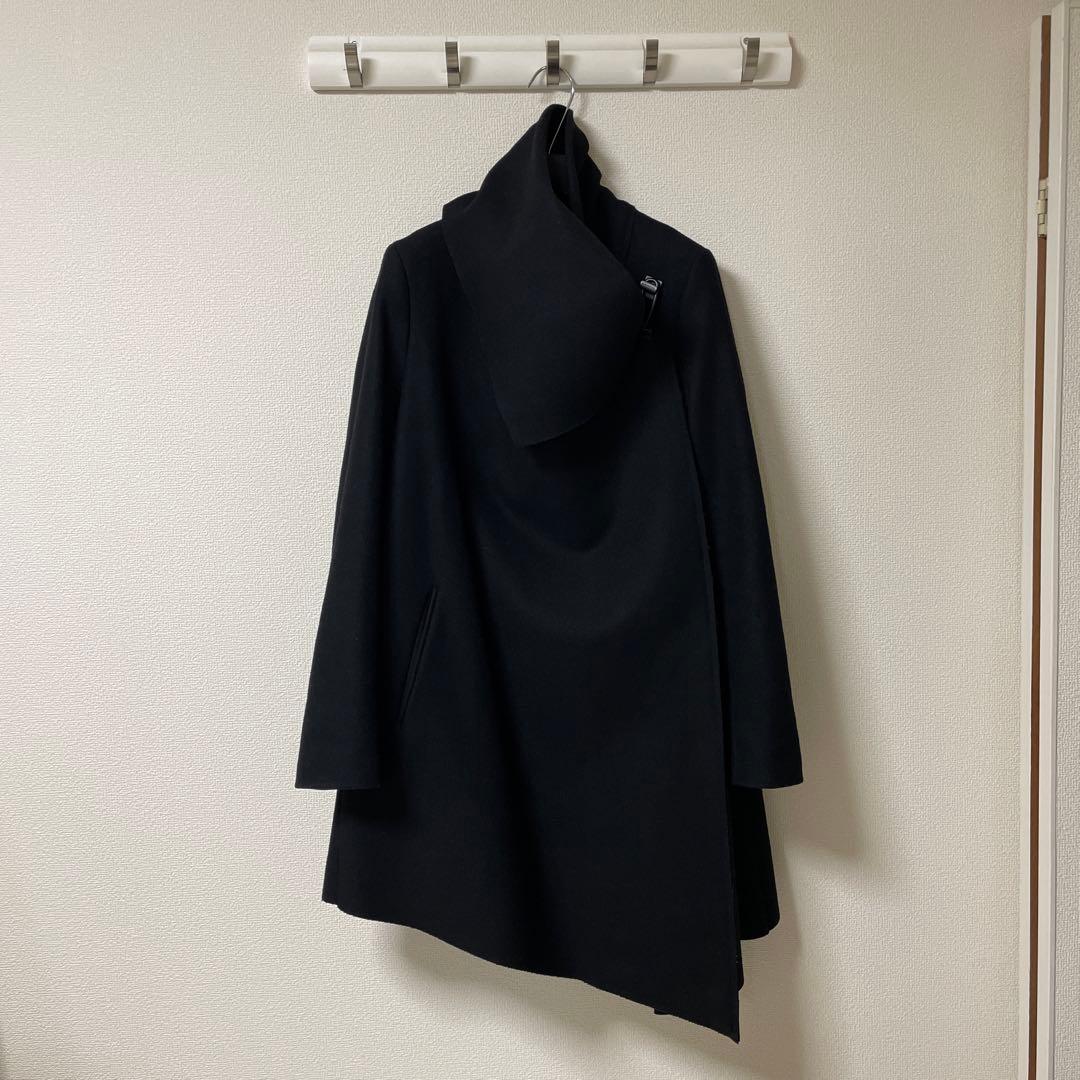 ALL SAINTS オールセインツ アシンメトリーウールコート