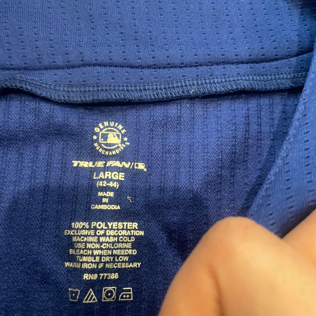 Dodgers ユニフォーム 青 True Fan 海外ものでLサイズです。