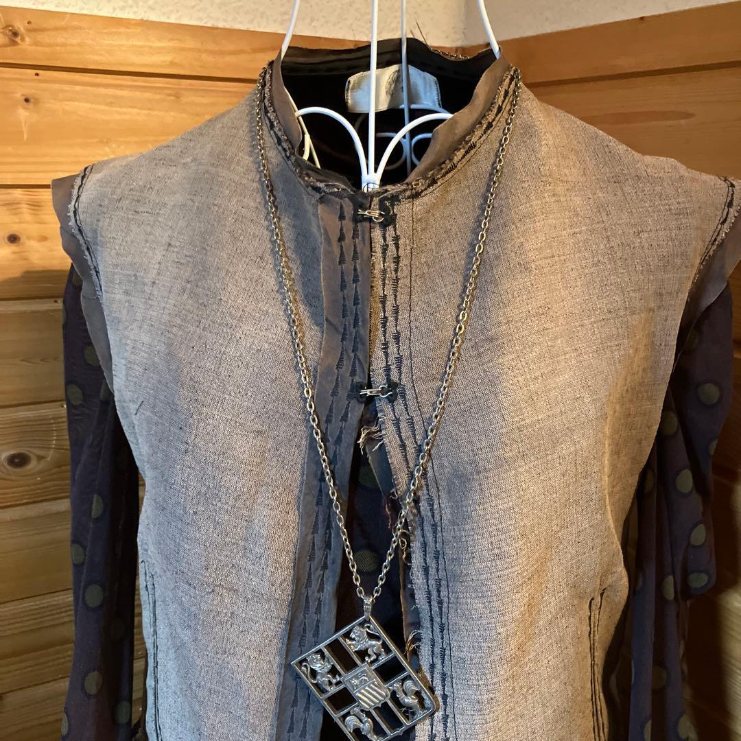 マルクルビアン　ティアードパワーネット　ノースリーブ　ジレ　トップス48