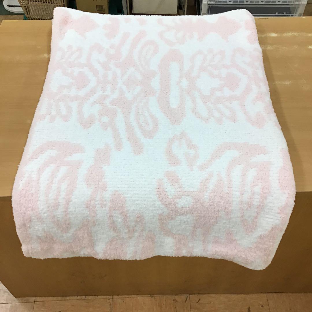 kashwere ピンク ホワイト ブランケット カシウェア