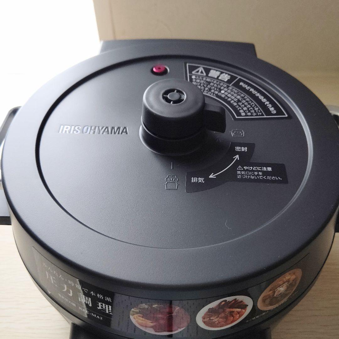 【未使用】IRIS OHYAMA 電気圧力鍋　KPC-MA2 ブラック