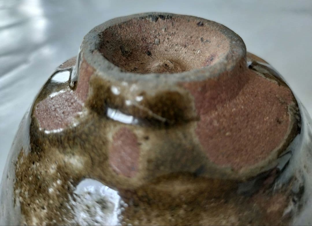 古唐津　小山路青手茶碗(発掘手)　④