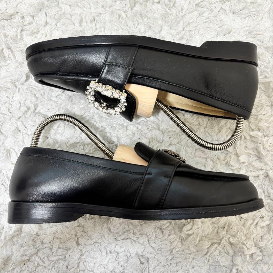 本物保証✨美品✨ジミーチュウ クリスタル ビジュー ローファー Cheri 箱付