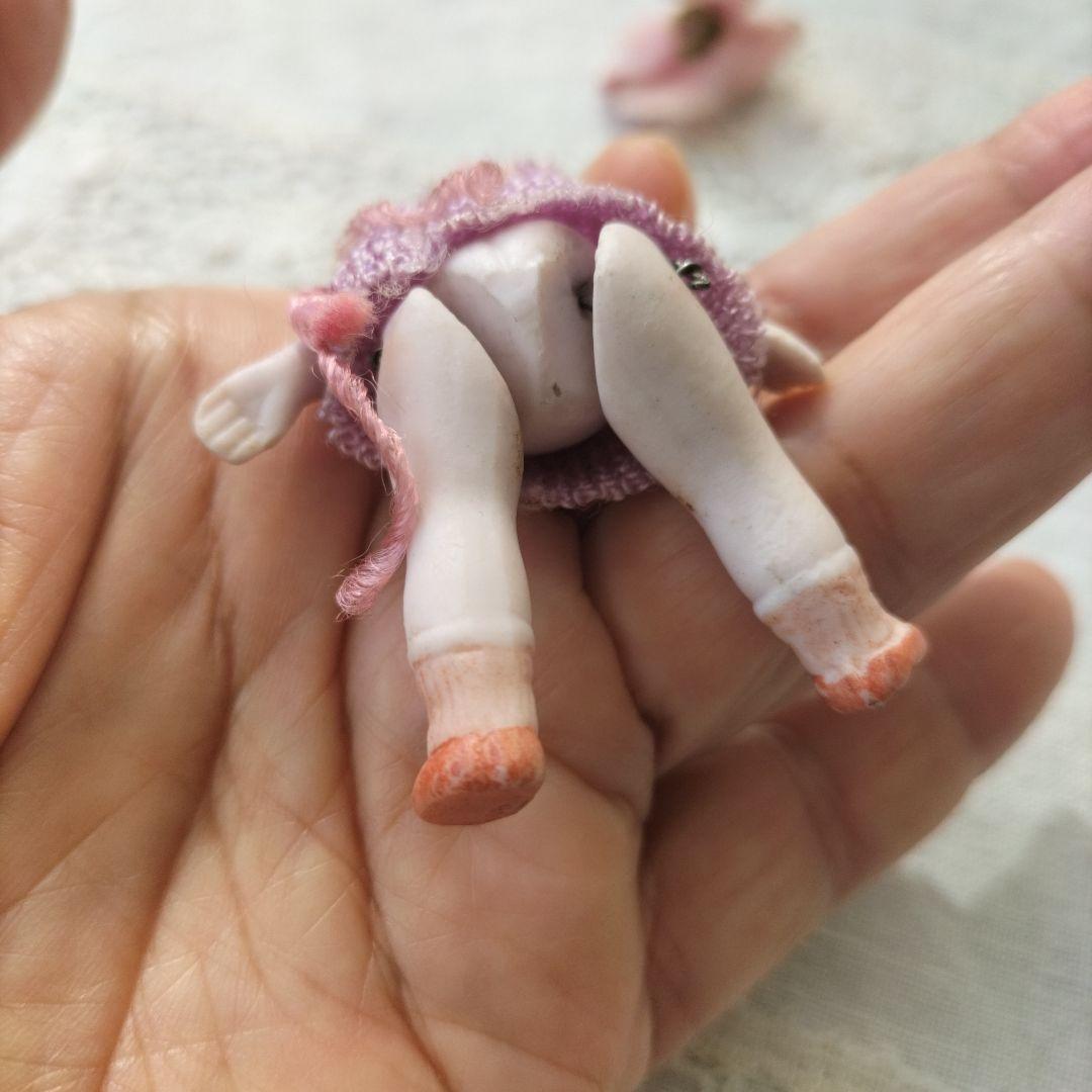 ドイツ　アンティーク　ミニチュアビスクドール　おかっぱヘアの女の子