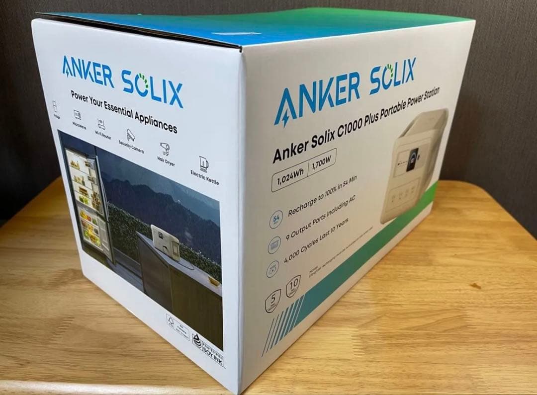 ★☆ Anker Solix C1000 Plus ポータブル電源 1024Wh