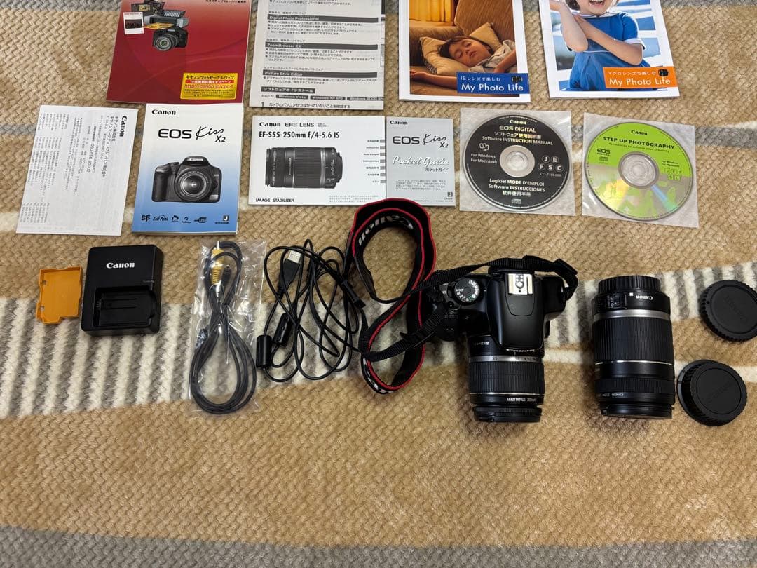 《極美品》Canon EOS kiss x2 ダブルズームキットセット