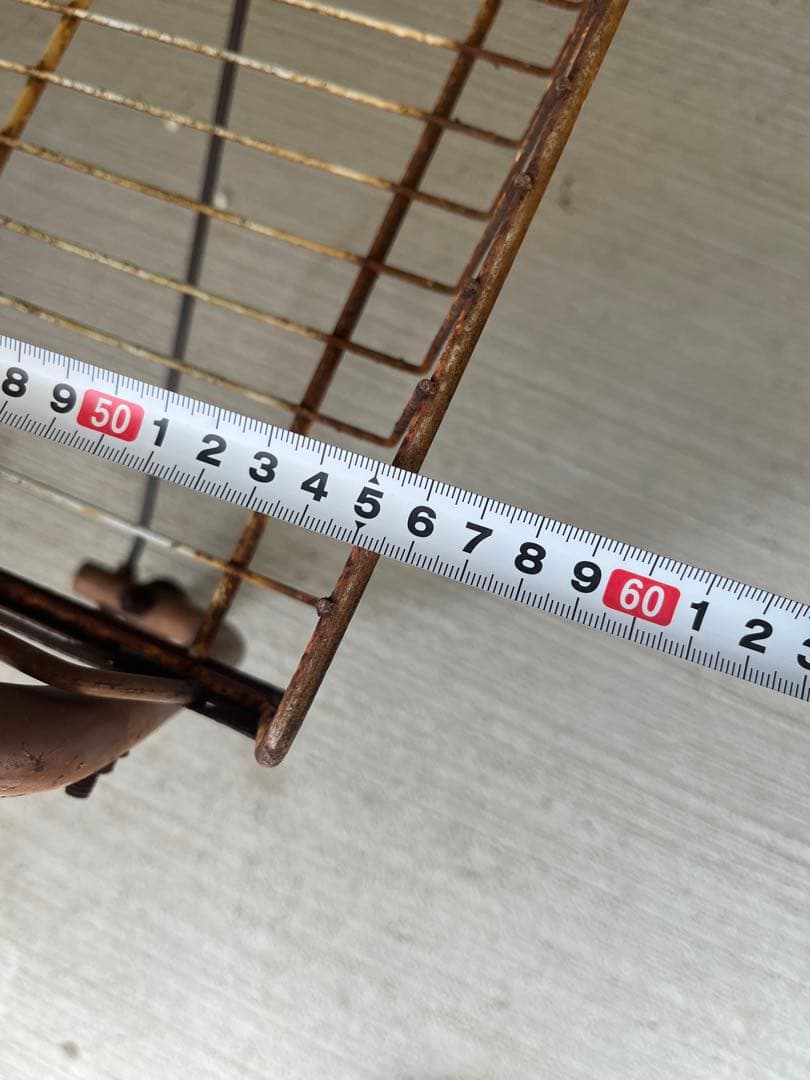 ビンテージアイアンラックワイヤーラック インダストリアルジャンクガーデン