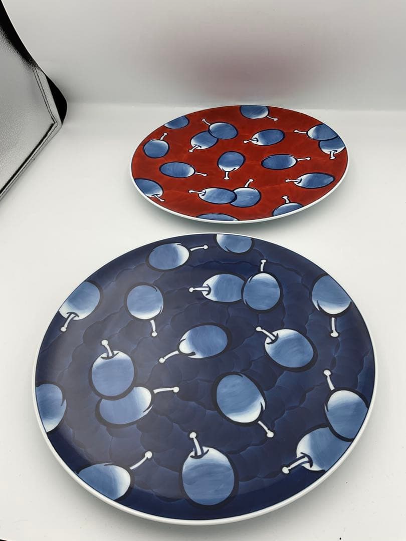 源右衛門窯　プルーン文 ペア　大皿