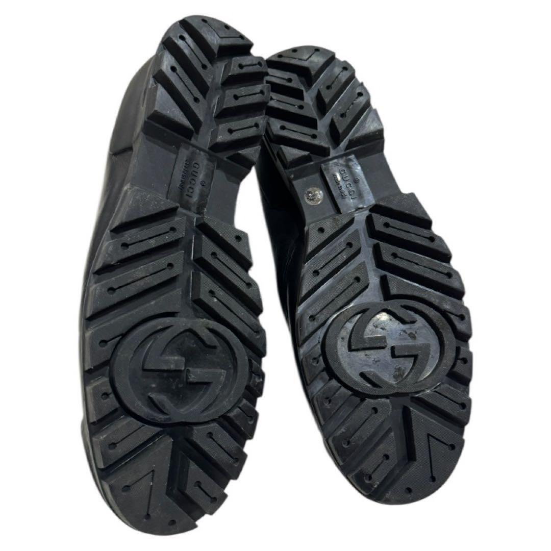 黒 レザー ハイカットブーツ 6 1/2 G