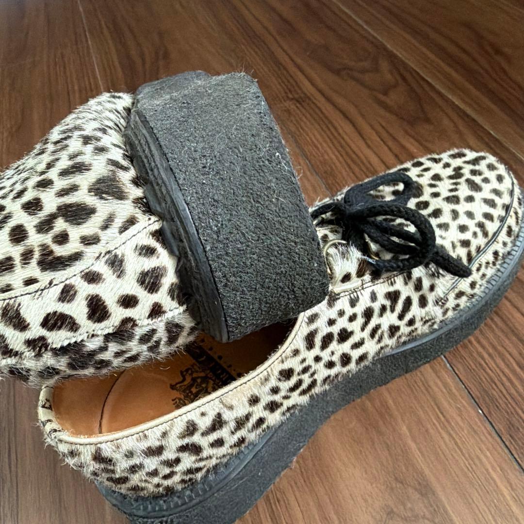 E COX（ジョージコックス）ハラコUK７　レオパード　豹柄　26