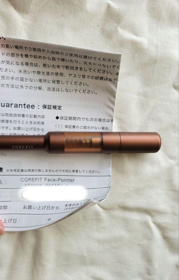 CORE FIT フェイスポインター 美顔器 ブラウン 専用ケース付き