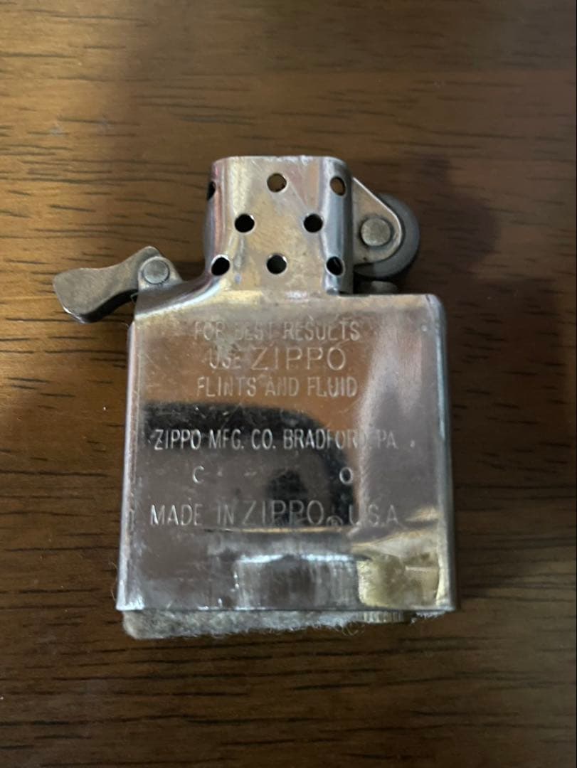 クロスデザイン ジッポライター シルバー 重厚感 　錆びないハート