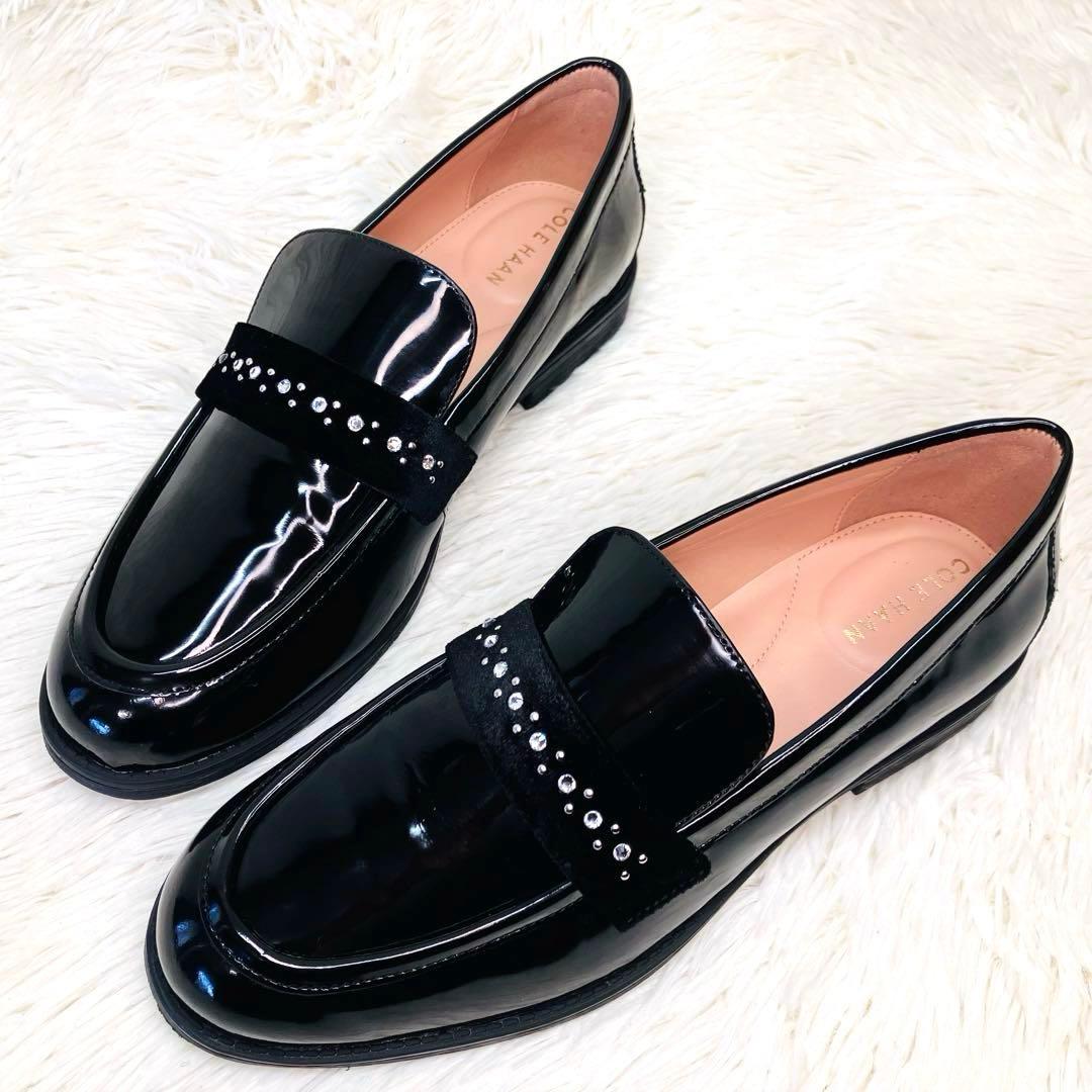 【極美品】COLE HAAN 7.5Bコールハーンスタッシ エンブリッシュド