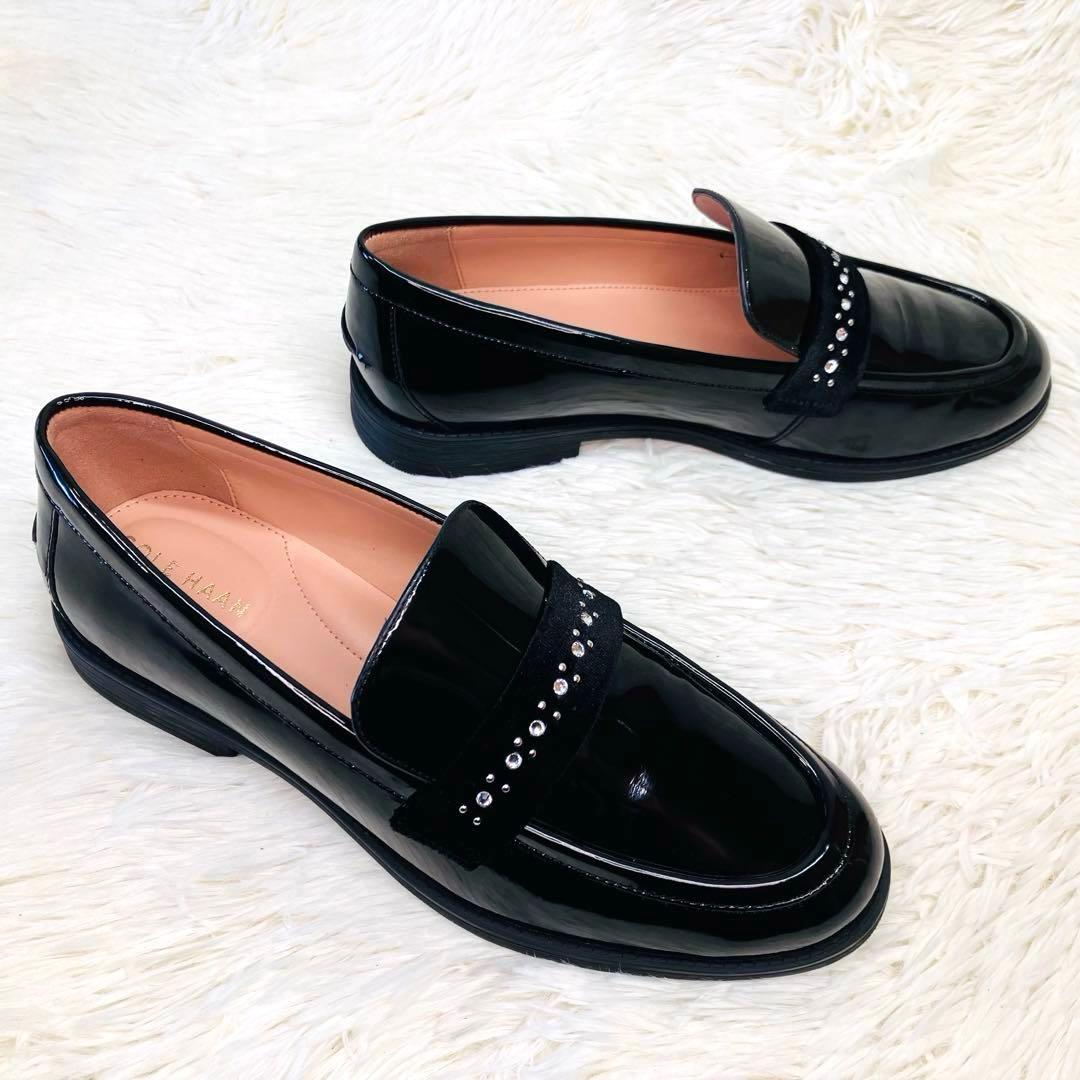 【極美品】COLE HAAN 7.5Bコールハーンスタッシ エンブリッシュド